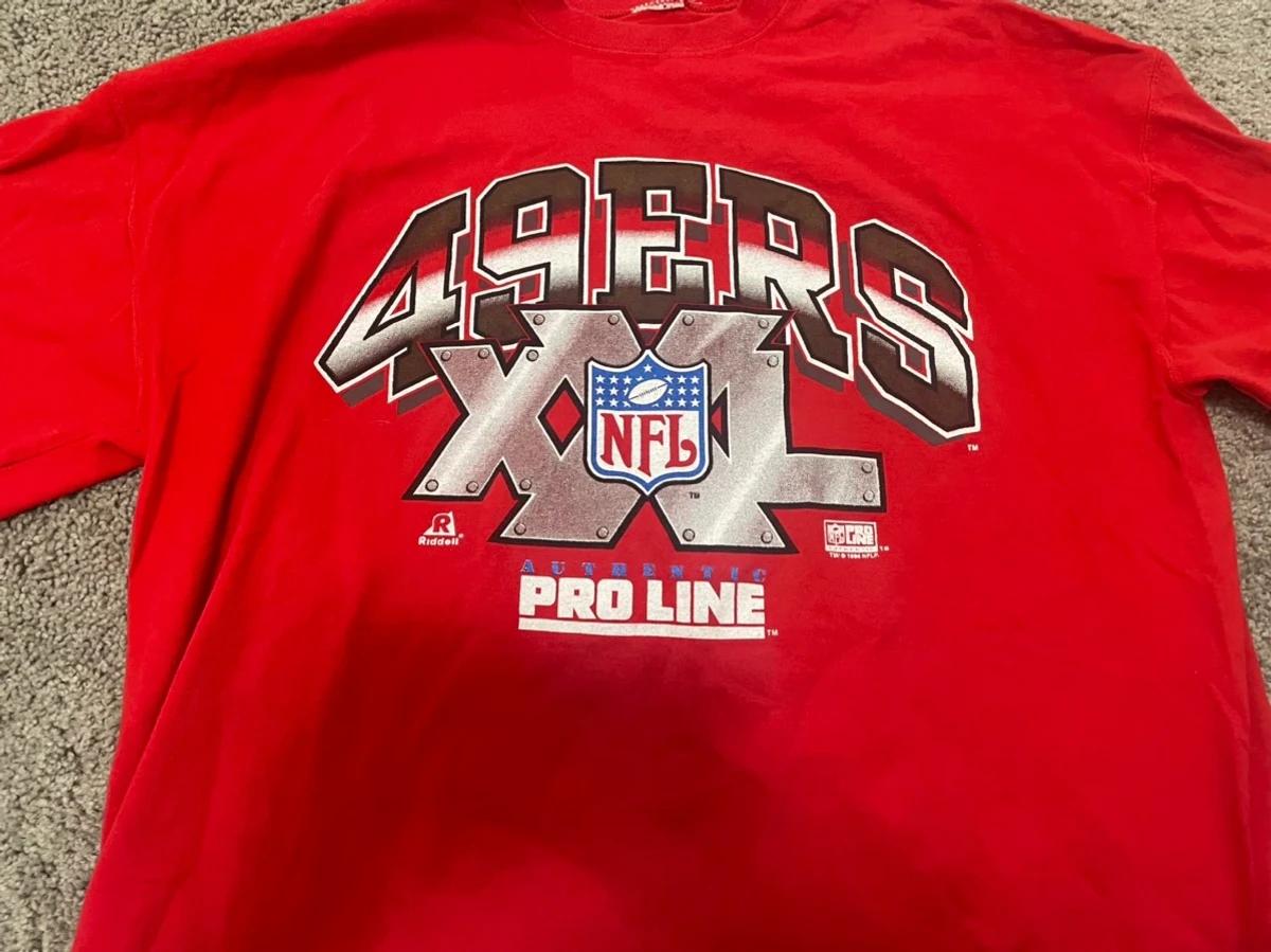 Vintage Style 1994 NFL Authentic Proline San Francisco 49Ers Shirt Hoodie Sweatshirt Reprinted Gifts for NFL Fans - Image 2
