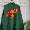 Vintage Style NBA Seattle Sonics Basketball Shirt Hoodie Sweatshirt Reprinted Full Size Gifts for NBA Fans