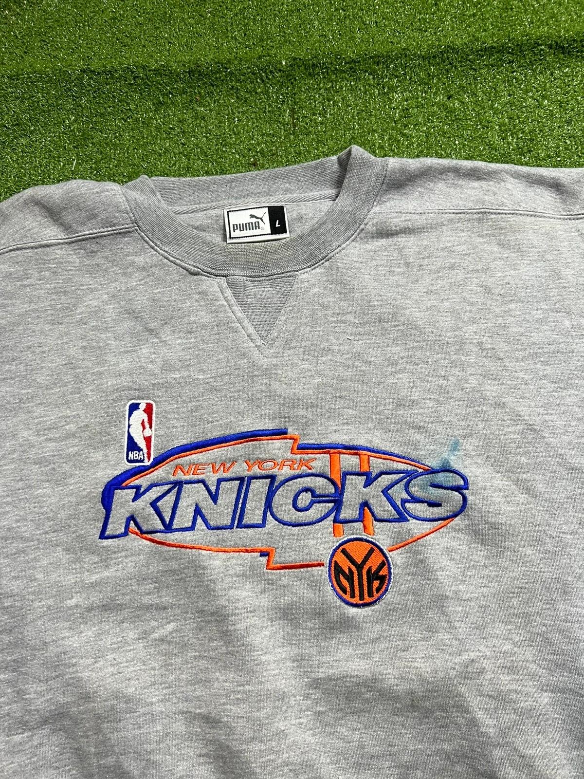 Vintage Style New York Knicks Puma Spell Out Basketball Shirt Sweatshirt Hoodie Reprinted Full Size Gifts for NBA Fans - Image 2