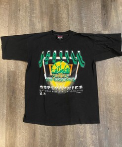 Vintage Style Seattle Supersonics Shirt Sweatshirt Hoodie Reprinted Full Size Gifts for NBA Fans