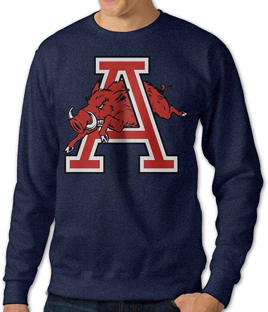 Arkansas Razorbacks Hoodie Sweatshirt Shirt Full Size for NCAA Fans, Ausin Crew Neck Sweatshirts University of Arkansas
