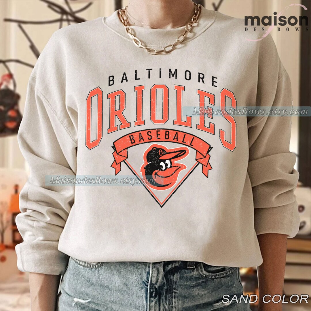 Vintage Baltimore Baseball Sweatshirt, Baseball Fan Shirt Sweatshirt Hoodie for MLBFans, Baltimore-Orioles Sweatshirt