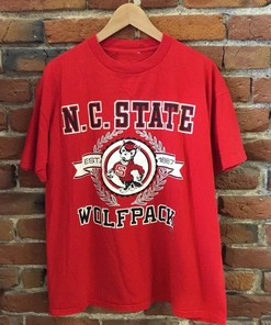 Vintage Style North Carolina State Wolfpack T-Shirt, Wolfpack Sweatshirt, North Carolina State Sweater, Gift for Fans