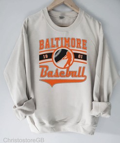 Vintage Baltimore Orioles Sweatshirt, Baltimore Baseball Hoodie, Vintage Baseball Fan Shirt for MLBFans