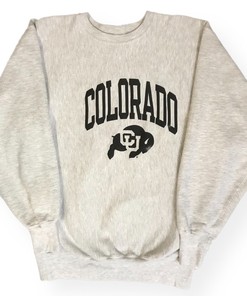 Vintage 90s Champion Reverse Weave University of Colorado Buffaloes Collegiate Crewneck Pullover, Hoodie, Shirt