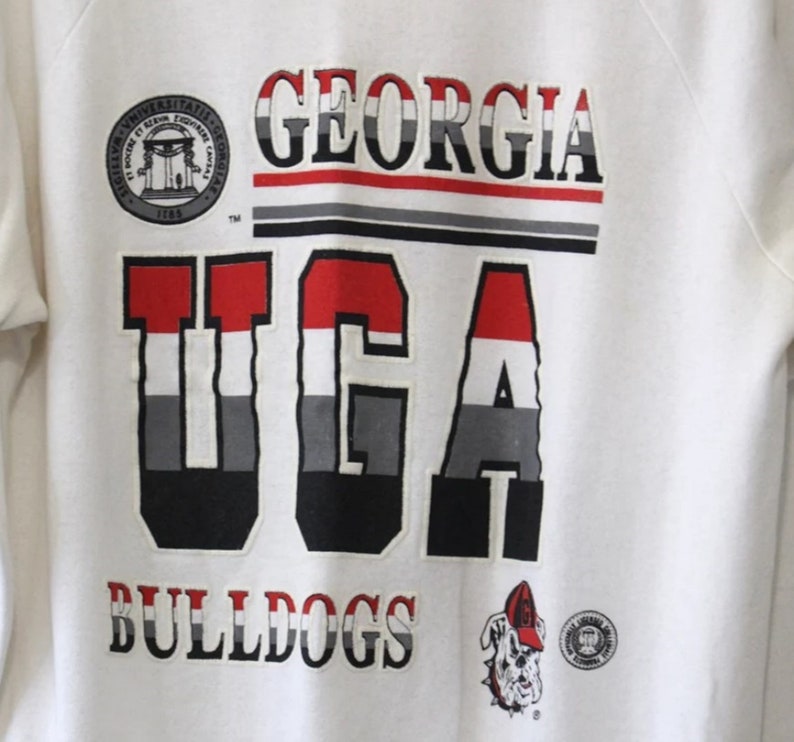 Vintage Style University of Georgia Bulldogs Sweatshirt, Bulldogs T-Shirt, Georgia Sweater, Gift for Fans - Image 2