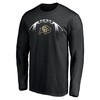 Fanatics Branded Black Colorado Buffaloes Playmaker Football Personalized NameNotre Dame Number Long Sleeve T-Shirt