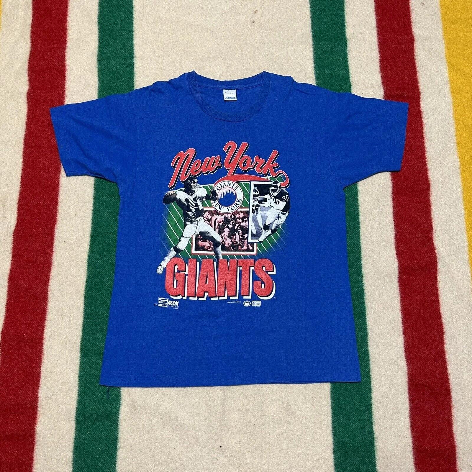 Nfl New York Giants Tshirt Pullover Hoodie Crewneck Sweatshirt Reprinted Full Color Full Size Gifts for NFL Fans
