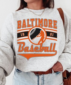 Vintage Baltimore Oriole Est 1901 Sweatshirt Shirt Sweatshirt Hoodie for MLBFans, Oriole Baltimore Baseball Shirt