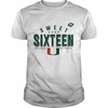 Miami Hurricanes 2022 NCAA Men's Basketball Tournament March Madness Sweet Sixteen Jumpball T-Shirt