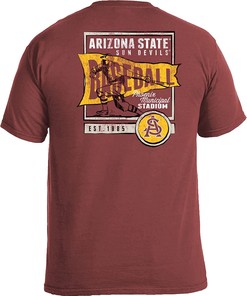 Image One Adult Unisex's Vintage Baseball Flag Short Sleeve Comfort Color Tee, Asu Sweatshirts, Hoodie, Shirt for Fans
