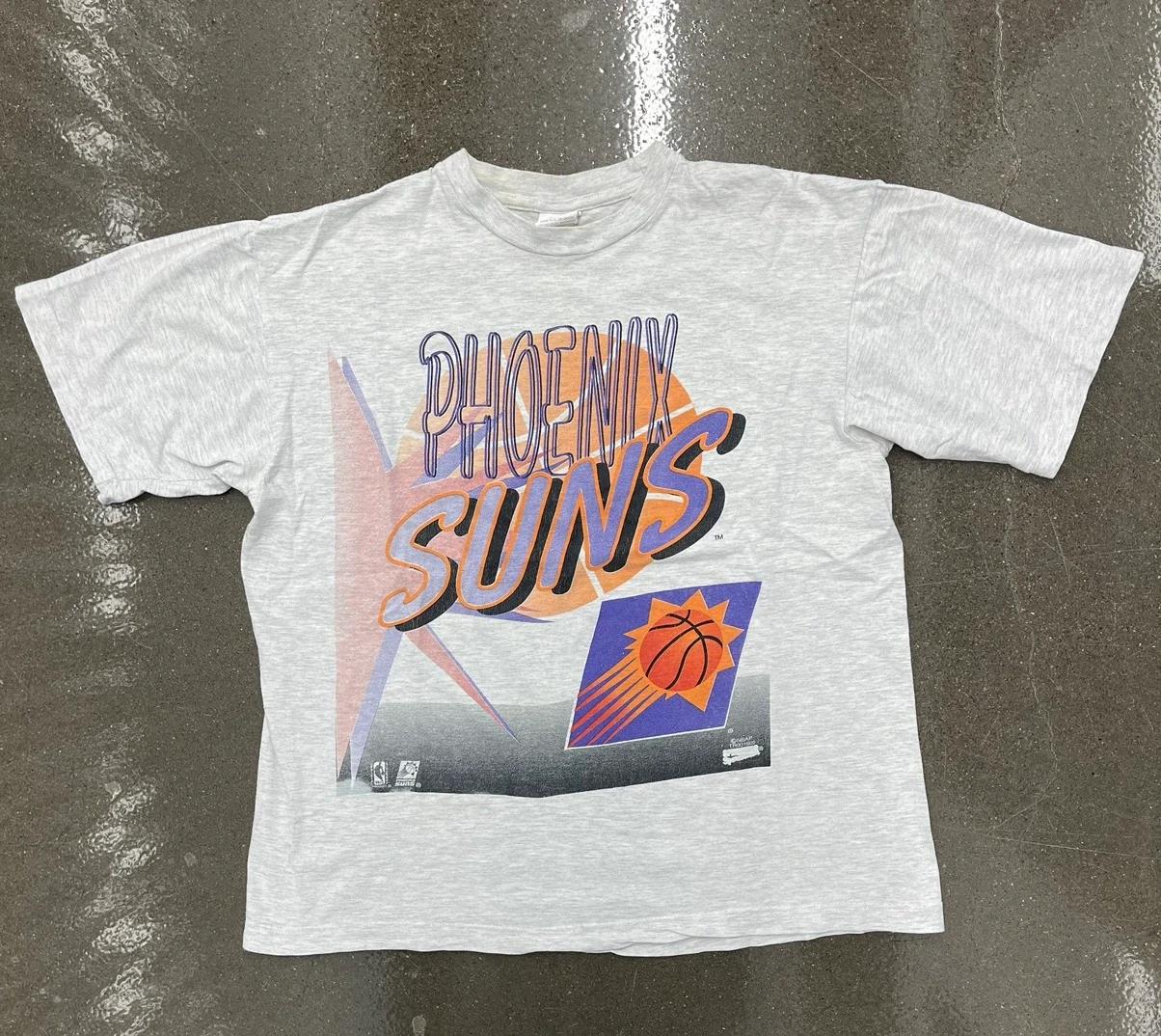 Vintage Style Phoenix Suns Shirt Hoodie Sweatshirt Reprinted Full Size Gifts for NBA Fans