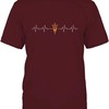 Arizona State Sun Devils Heartbeat College Team Logo Graphic T-Shirt, Asu NCAA Sweatshirts, Hoodie, Shirt for Fans