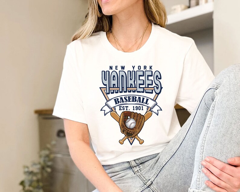 Vintage New York Baseball Shirt, New York MLBShirt, Baseball Fan Gifts, New York Fan Shirt Hoodie Sweatshirt - Image 4