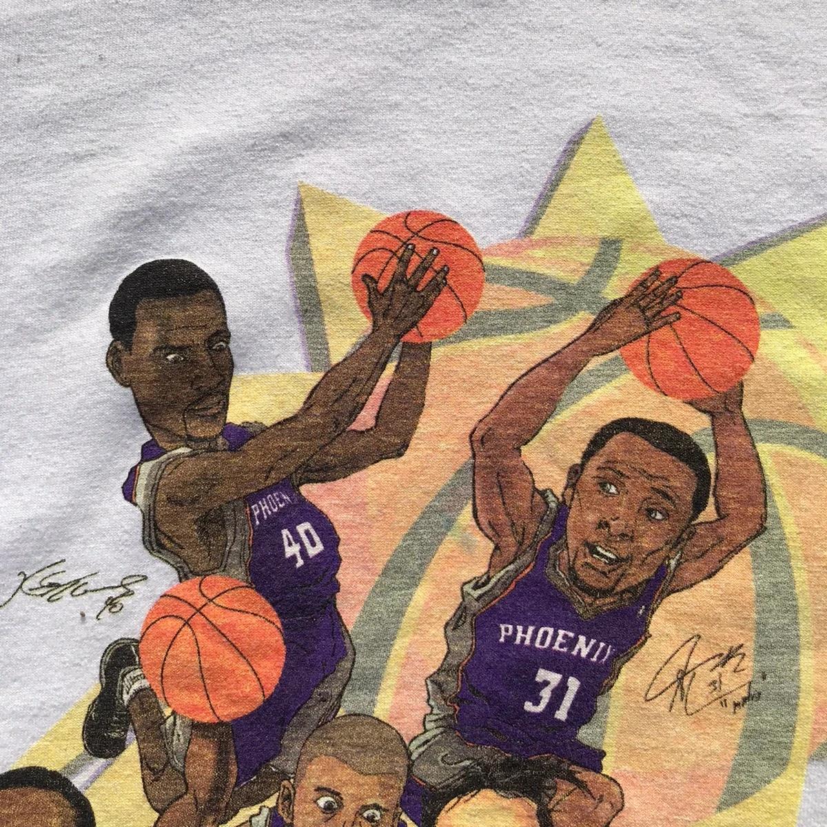 Vintage Style Y2K Phoenix Suns Fruit of The Loom Shirt Sweatshirt Hoodie Reprinted Full Size Gifts for NBA Fans - Image 3