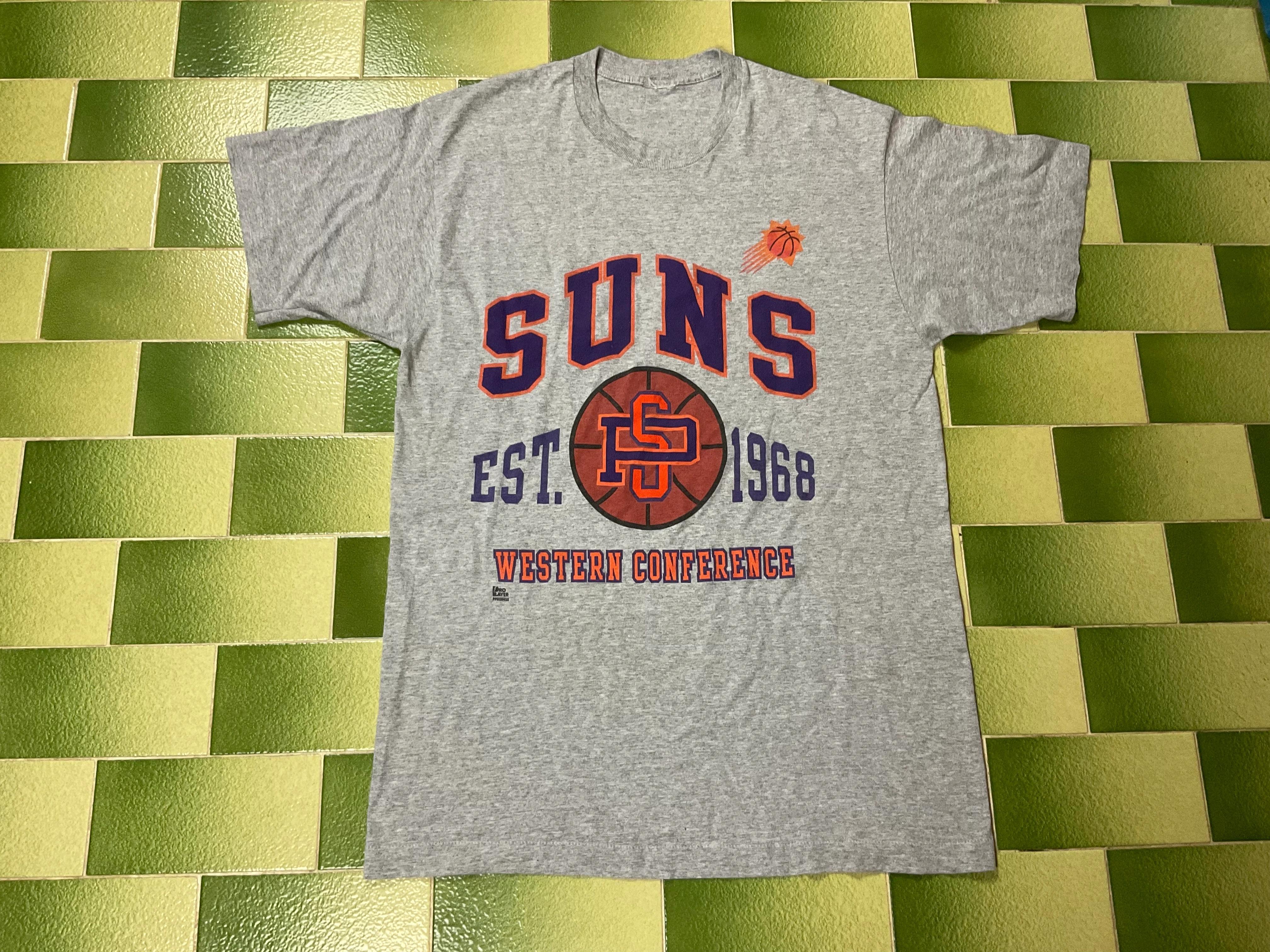 Vintage Style 90s NBA Phoenix Suns T-Shirt American Basketball Shirt Sweatshirt Hoodie Reprinted Full Size Gifts for NBA Fans