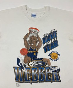 Vintage Style Chris Webber Golden State Warriors Caricature T Shirt Hoodie Sweatshirt Full Size Full Color Gift for Bna Fans
