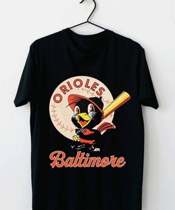 Baltimore Orioles Shirt Sweatshirt Hoodie for MLBFans, World Series Baseball Team Funny Vintage Gift for Men