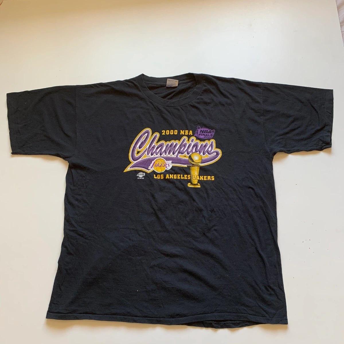 Vintage Style 2000 Los Angeles Lakers NBA Graphic Champions Shirt Hoodie Sweatshirt Reprinted Full Size Gifts for NBA Fans
