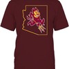 Arizona State Sun Devils Hoodie Sparky In State Outline, Asu NCAA Sweatshirts, Hoodie, Shirt for Fans