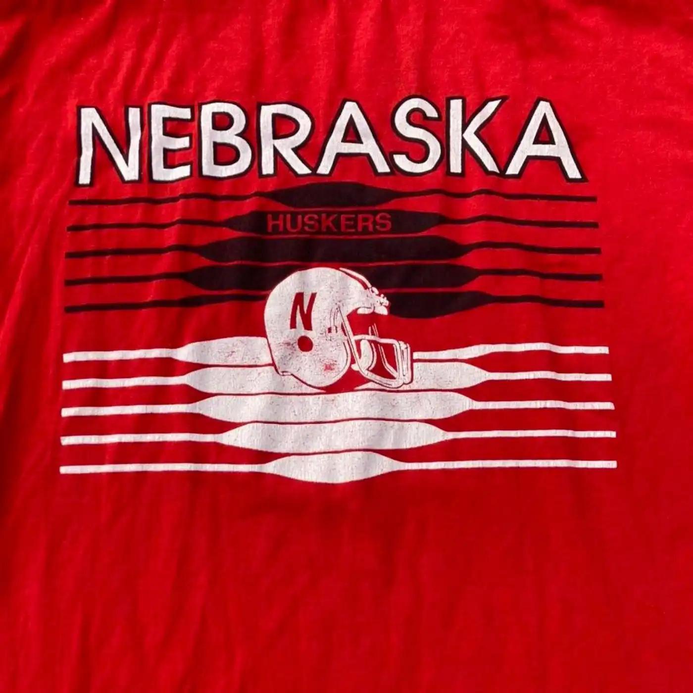 Vintage Style Nebraska Cornhuskers College Football T-Shirt Sweatshirt Hoodie Reprinted Gift for NCAA Fans - Image 2