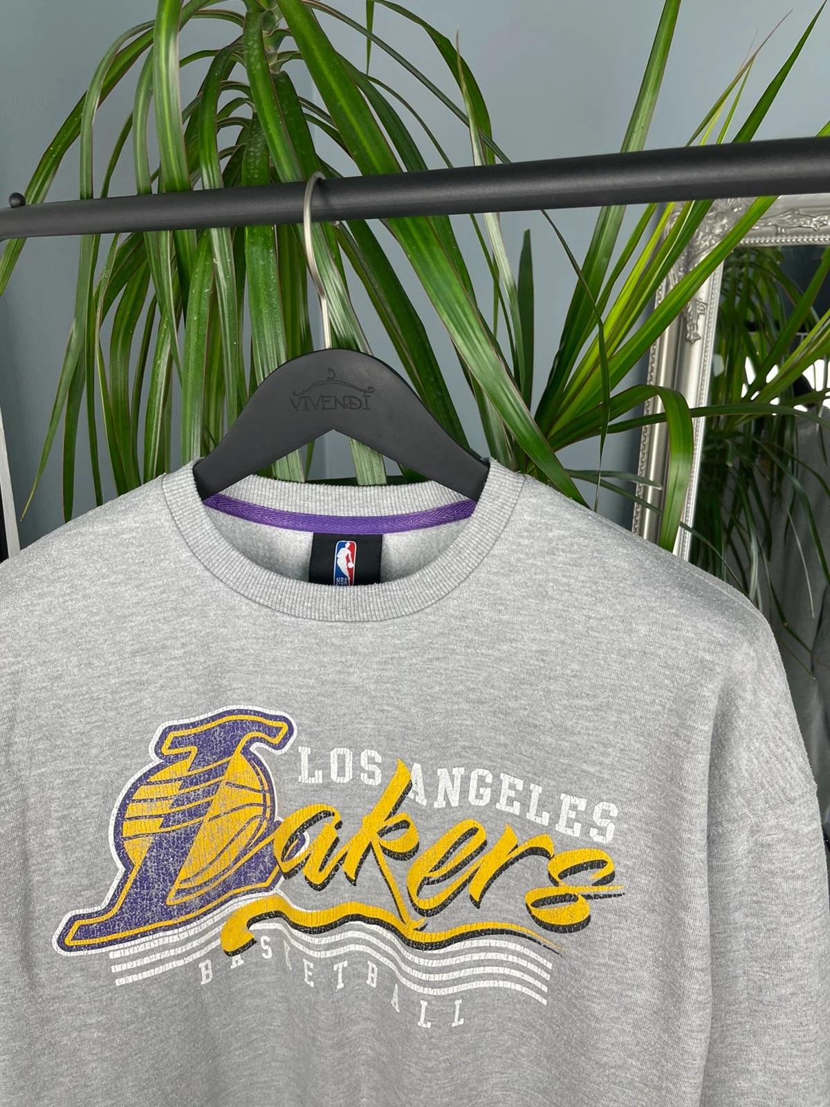 L.A. Lakers NBA Vintage Style Shirt Hoodie Sweatshirt Reprinted Full Size Gifts for NBA Fans - Image 2