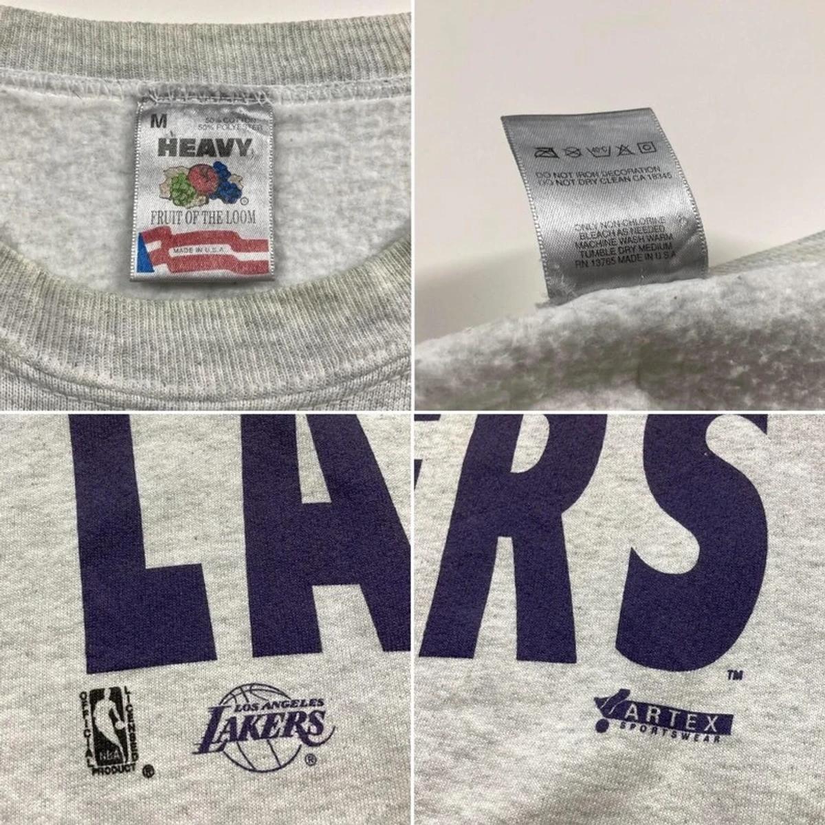 Vintage Style 90s Los Angeles Lakers La Lakers NBA Shirt Hoodie Sweatshirt Reprinted Full Size Gifts for NBA Fans - Image 3