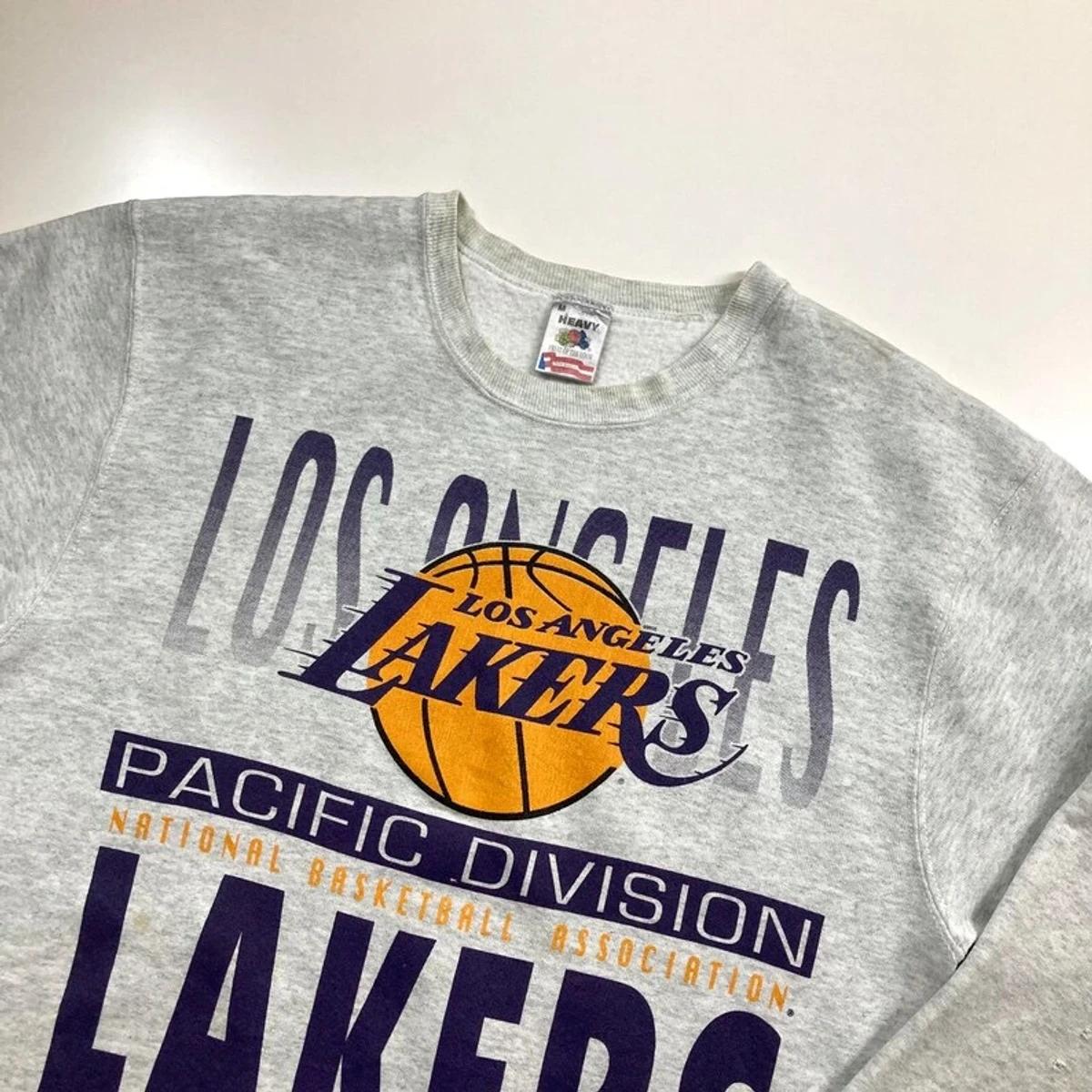 Vintage Style 90s Los Angeles Lakers La Lakers NBA Shirt Hoodie Sweatshirt Reprinted Full Size Gifts for NBA Fans - Image 2