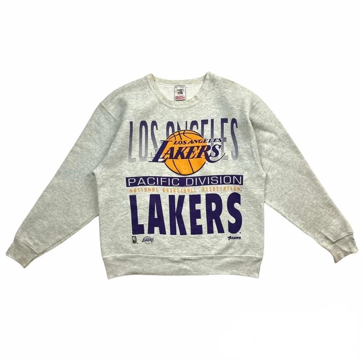 Vintage Style 90s Los Angeles Lakers La Lakers NBA Shirt Hoodie Sweatshirt Reprinted Full Size Gifts for NBA Fans