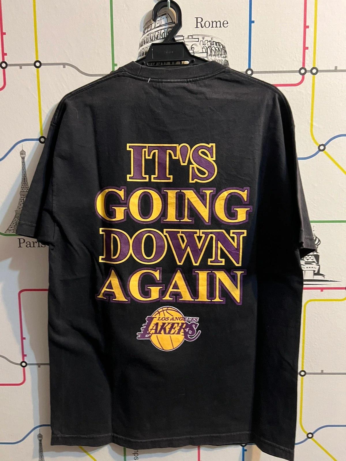 Vintage Style L.A Lakers Nos Rap Shirt Hoodie Sweatshirt Reprinted Full Size Gifts for NBA Fans