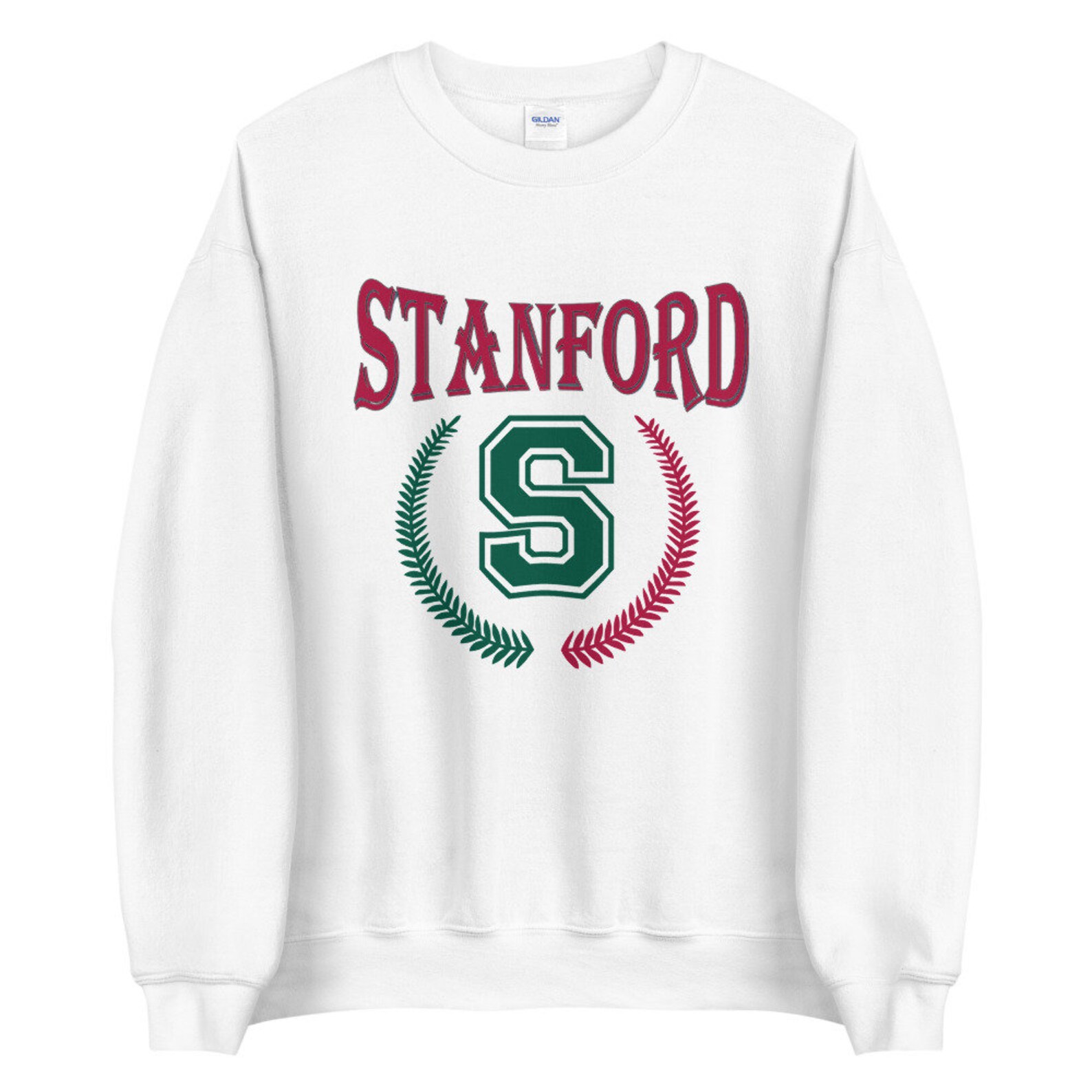 Vintage-Style Unisex Sweatshirt, Crewneck Sweater, Winter Sweater, College Apparel, Gift for Men Or Women, Explore Stanford - Image 2