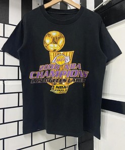 Vintage Style L.A. Lakers 2000 NBA Champion Single Stitch Boxy Shirt Hoodie Sweatshirt Reprinted Full Size Gifts for NBA Fans