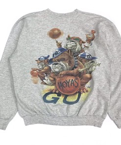 Vintage Style Georgetown Hoyas Shirt Hoodie Sweatshirt Reprinted Full Size Gifts for NBA Fans