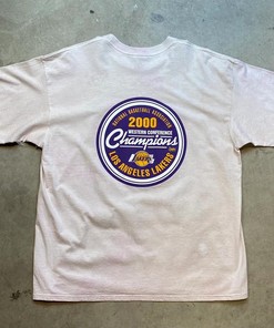 Vintage Style Style 2000 La Lakers NBA Champion Shirt Sweatshirt Hoodie Reprinted Full Size Gifts for NBA Fans