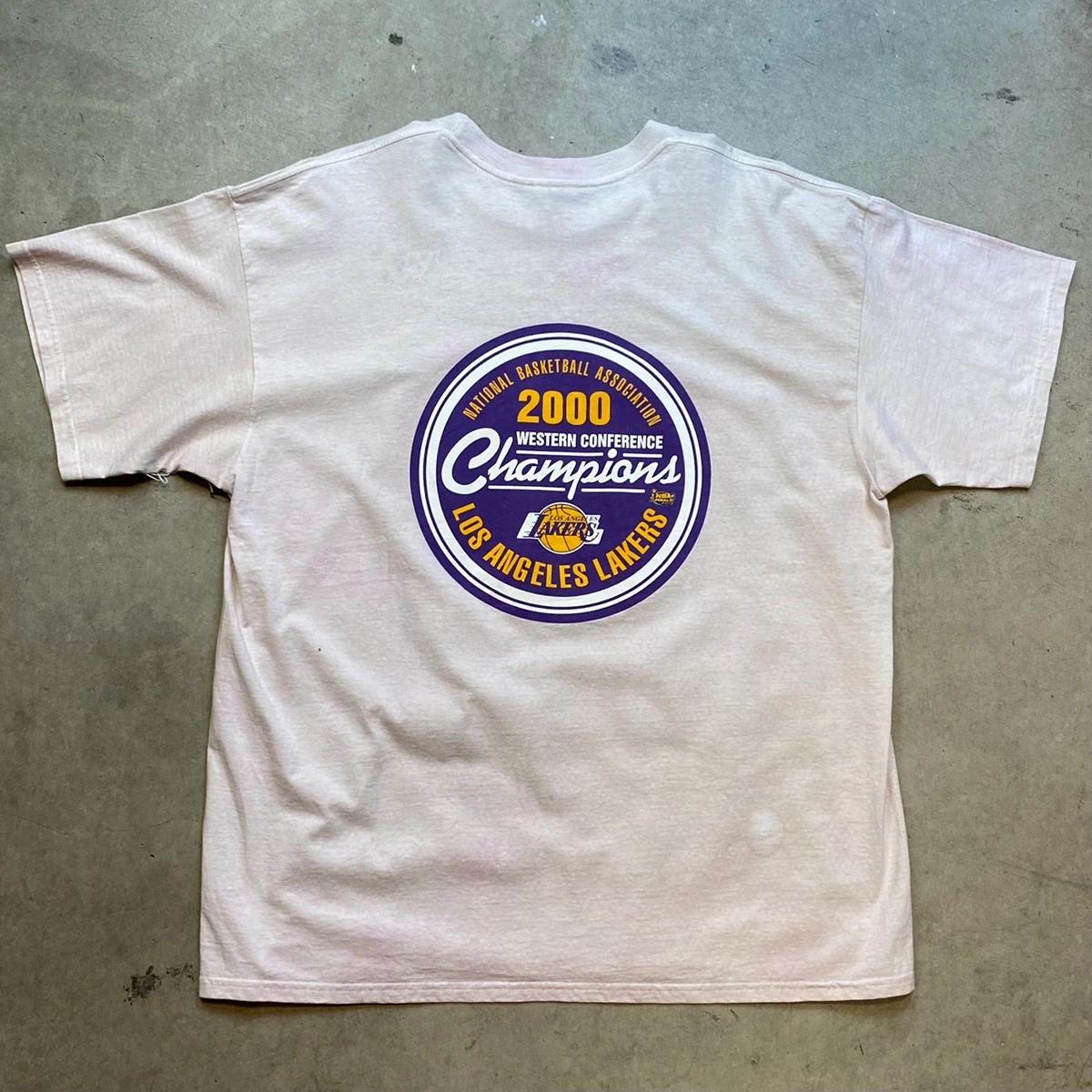 Vintage Style Style 2000 La Lakers NBA Champion Shirt Sweatshirt Hoodie Reprinted Full Size Gifts for NBA Fans