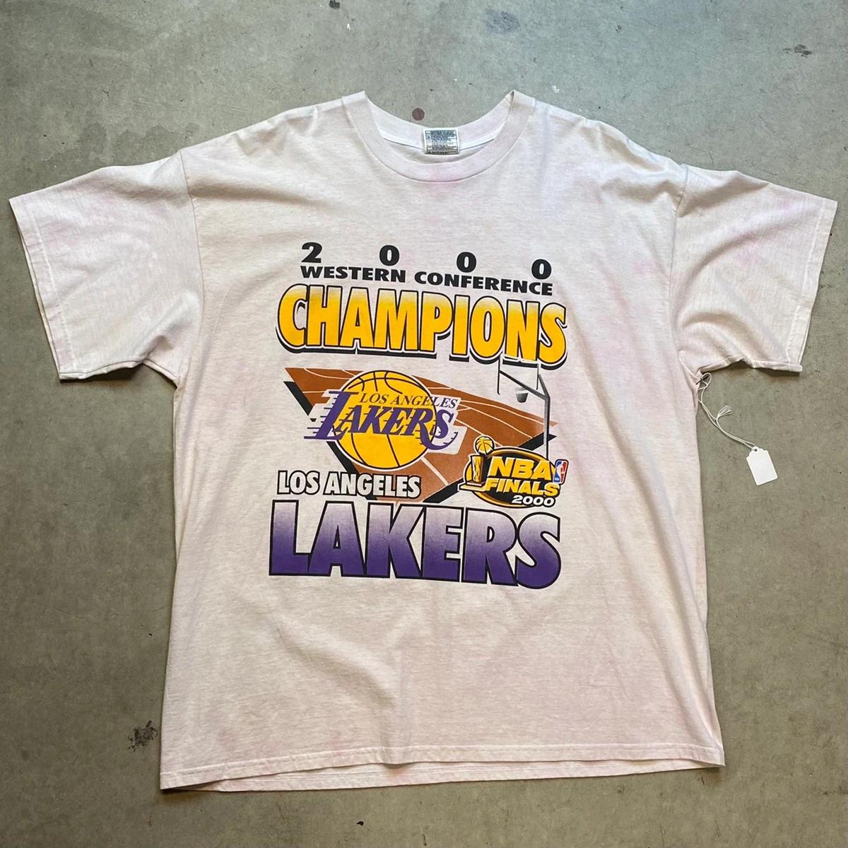 Vintage Style 2000 La Lakers NBA Champion Shirt Sweatshirt Hoodie Reprinted Full Size Gifts for NBA Fans