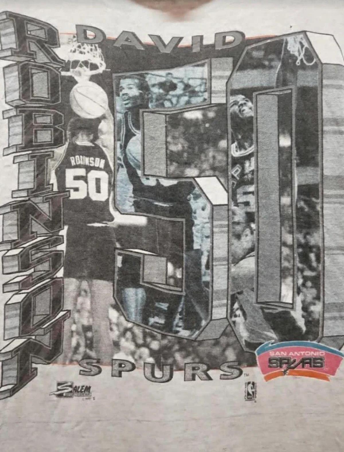 Vintage Style NBA David Robinson Shirt Sweatshirt Hoodie Reprinted Full Size Gifts for NBA Fans - Image 2