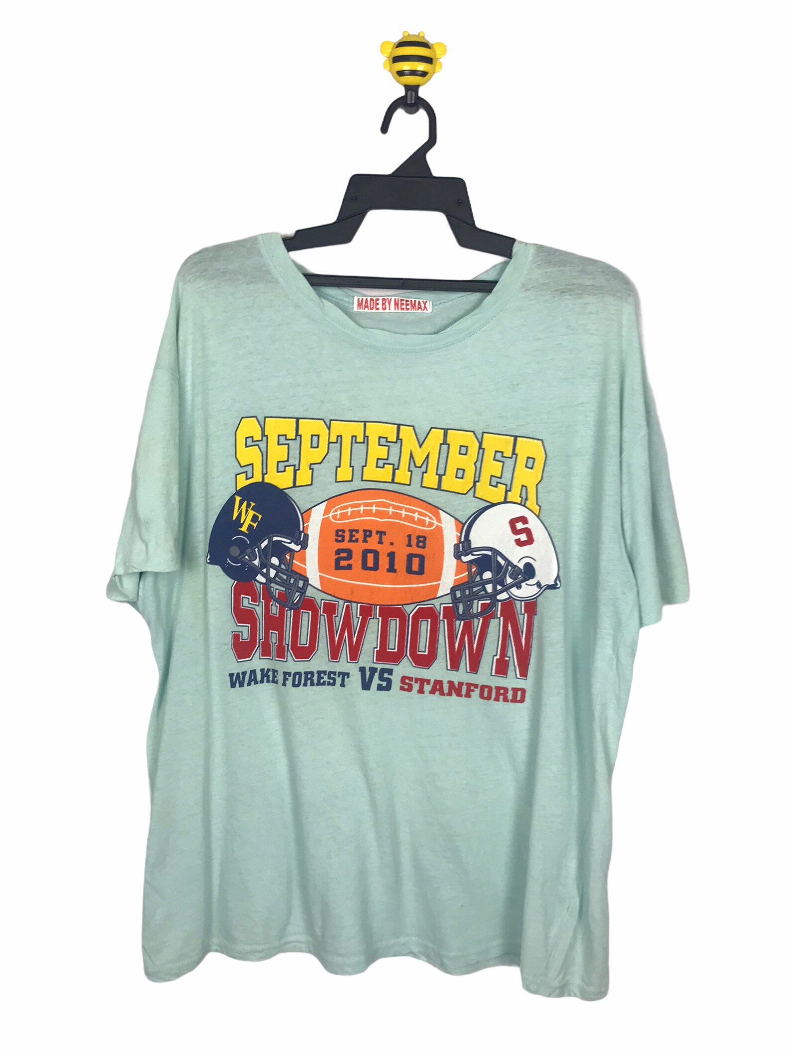 Vintage-Style American Football Tees Shirt for 90s Wake Forest Vs Stanford September Showdown, Sweatshirt, Hoodie