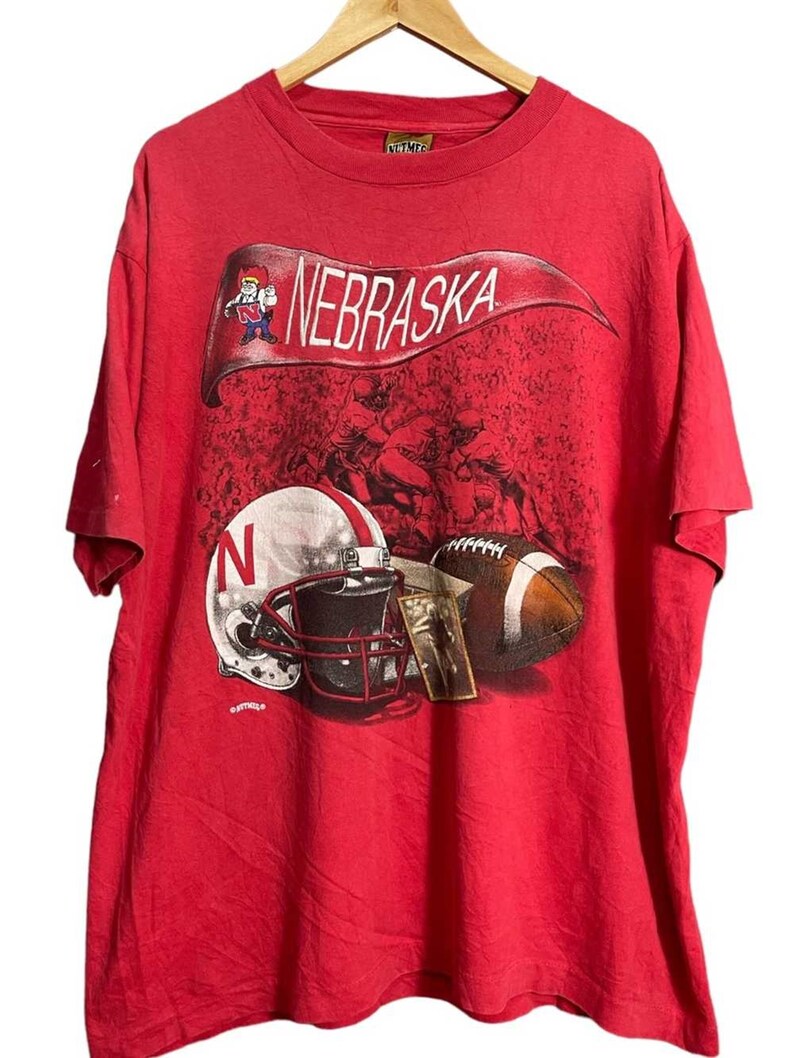 Vintage 90s Nebraska Huskers Sweatshirt, Nebraska Cornhuskers Fiesta Bowl Champion Sweatshirt Hoodie Shirt for Fans