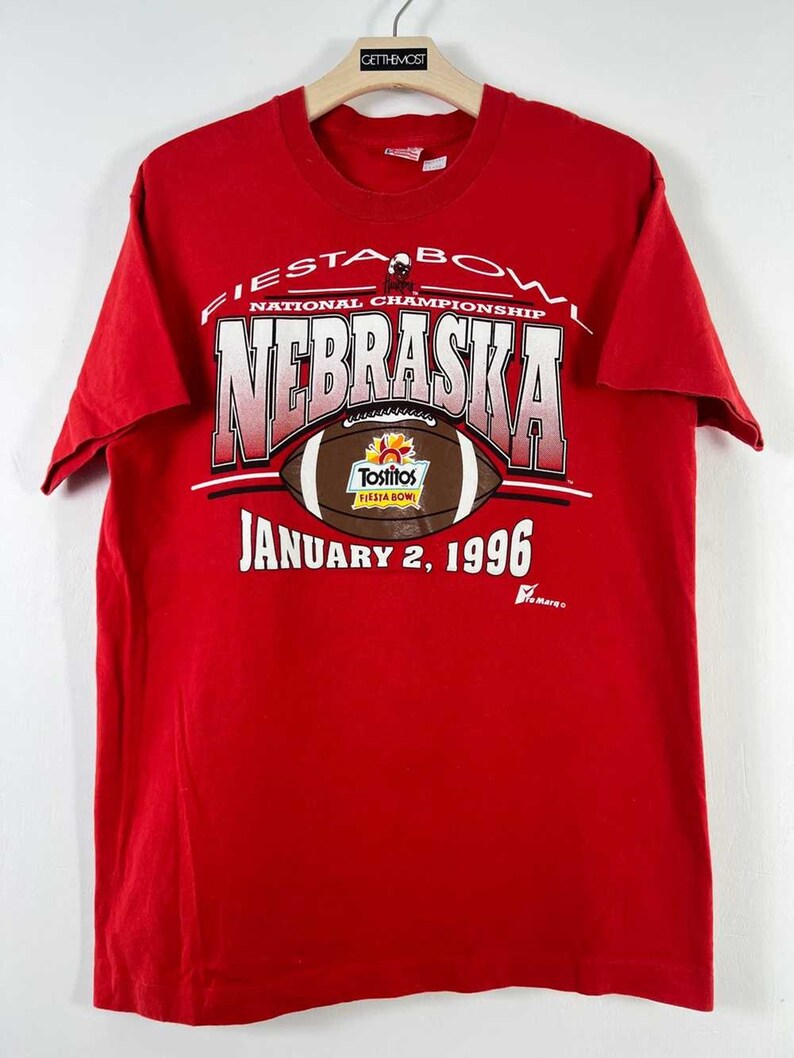Vintage 90s Nebraska Huskers Sweatshirt, Nebraska Cornhuskers Fiesta Bowl Champion Sweatshirt Hoodie Shirt