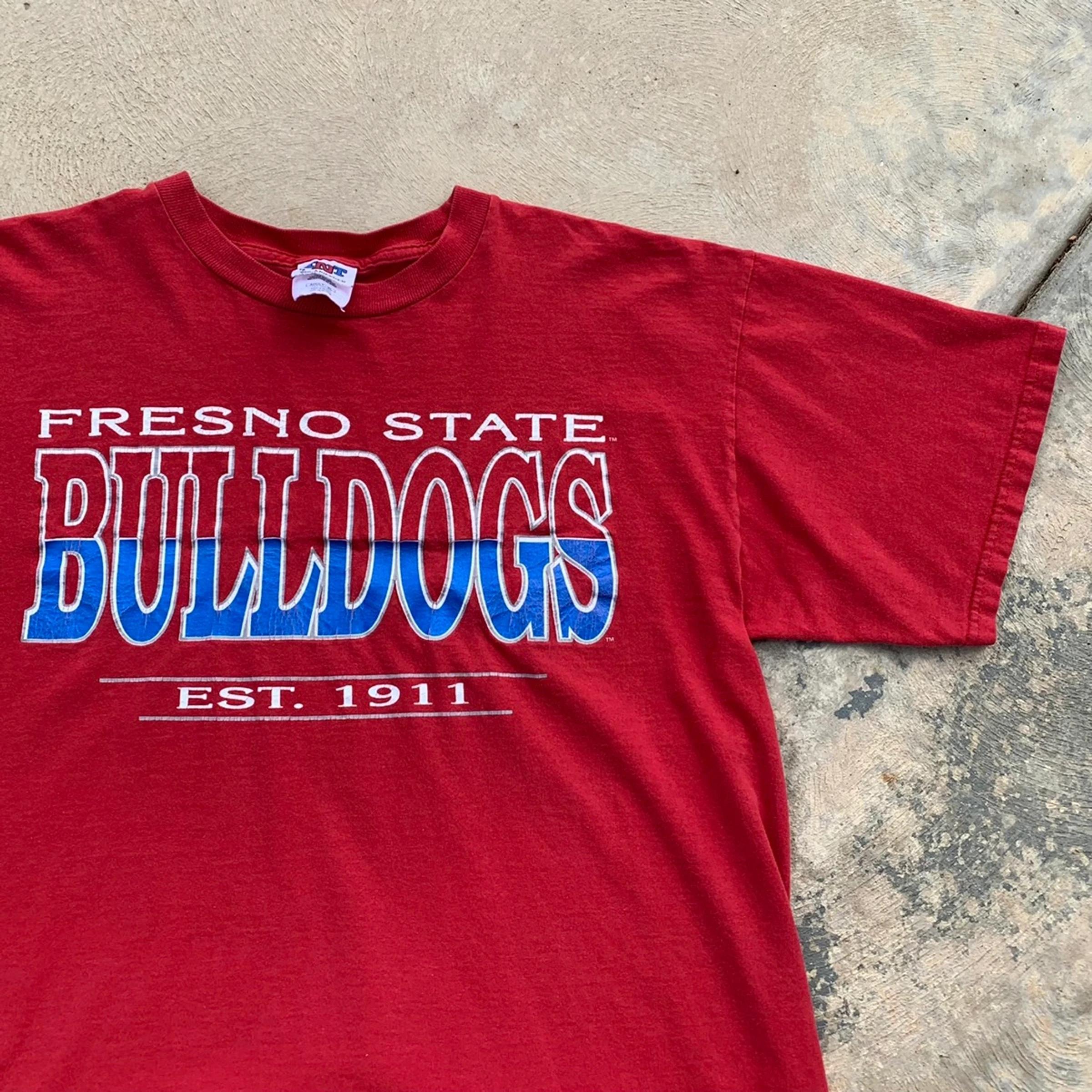 Vintage Style Fresno State Bulldogs Full Size Hoodie T-Shirt Sweatshirt Gifts for Fans - Image 2