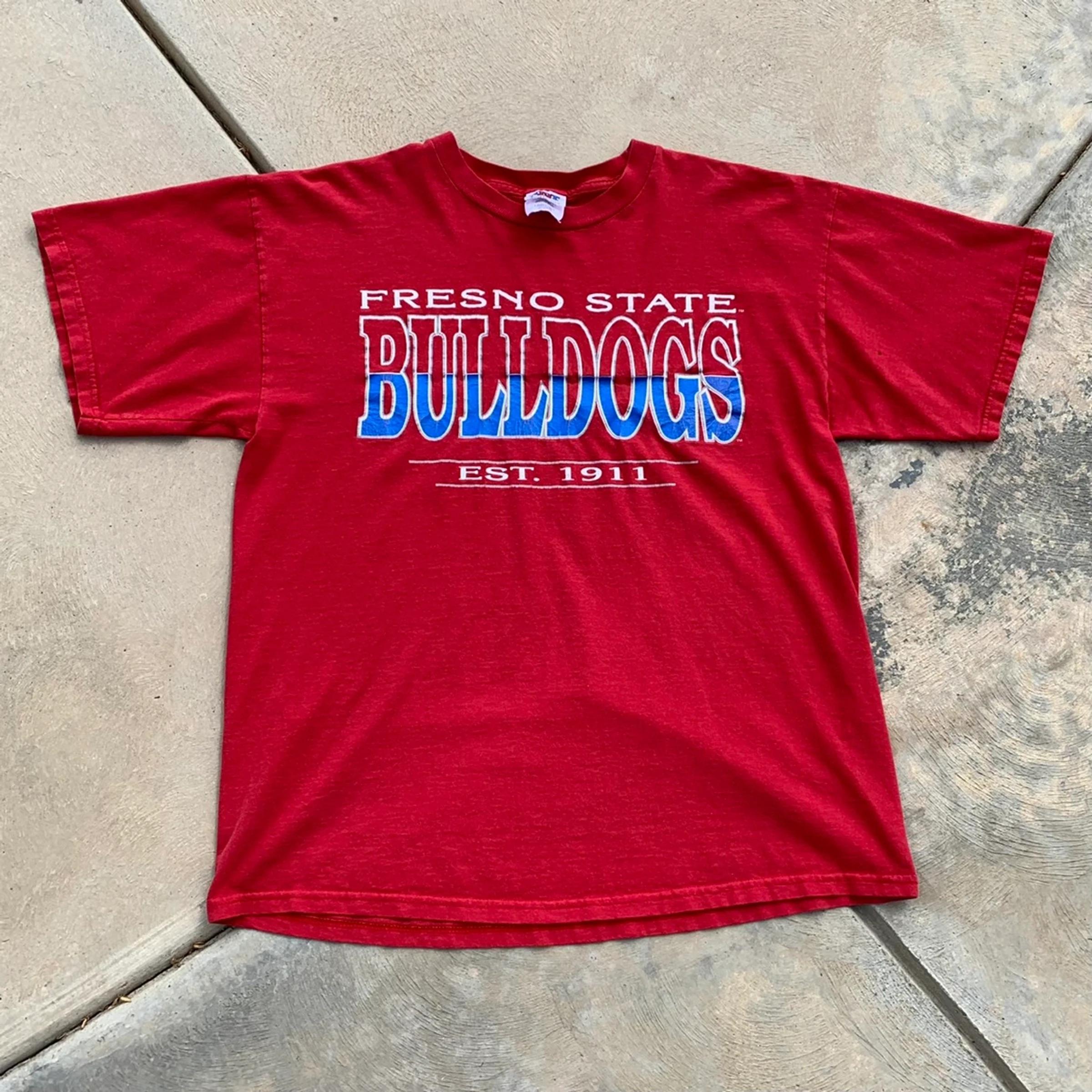 Vintage Style Fresno State Bulldogs Full Size Hoodie T-Shirt Sweatshirt Gifts for Fans