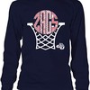 Gonzaga Bulldogs Monogram Basketball Hoop Shirt for NCAA Fans