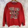 Vintage 90s Nebraska Huskers Football Crewneck Sweatshirt, University of Nebraska State Sweatshirt Hoodie Shirt