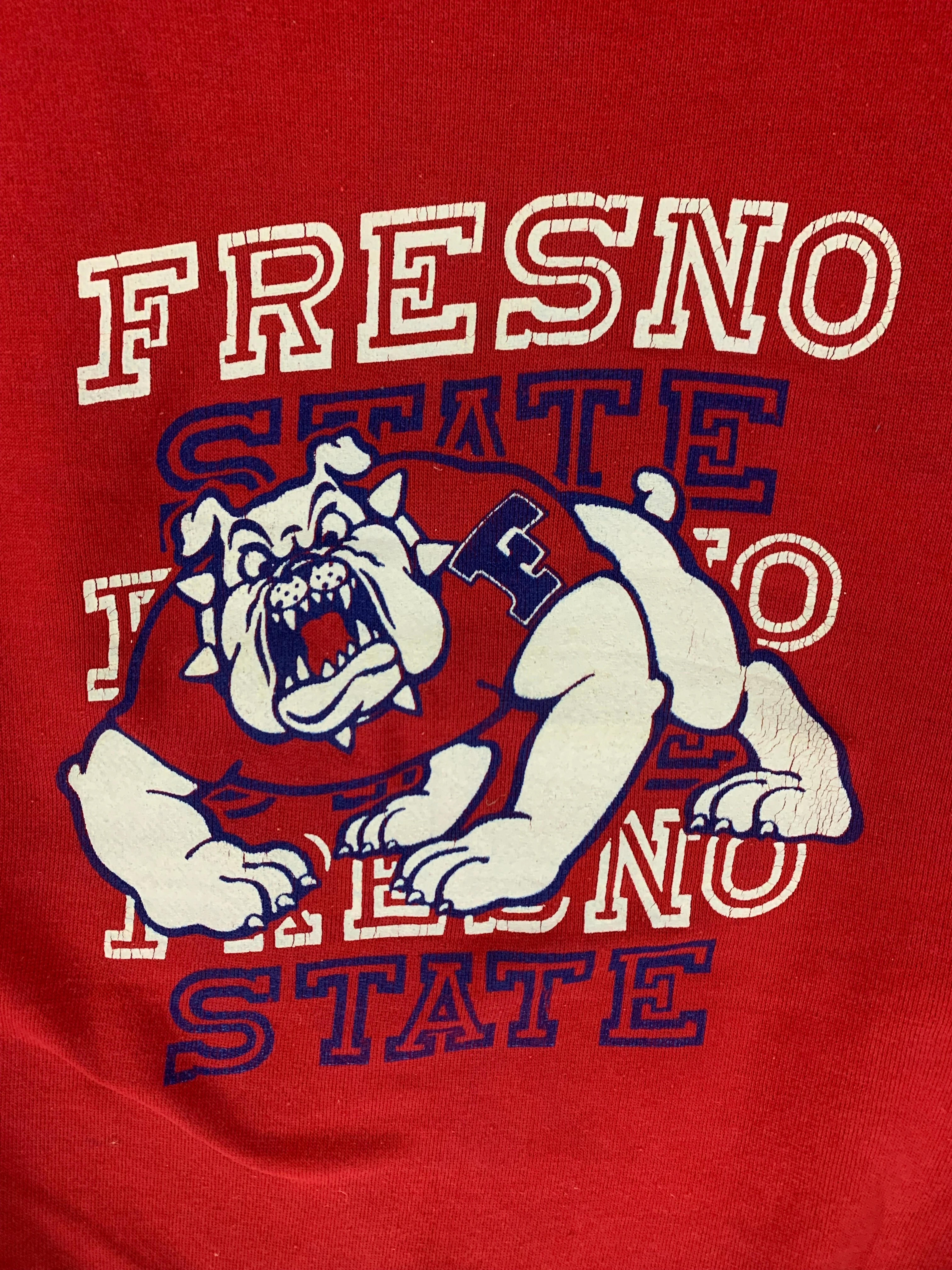 Fresno State University Football Vintage Style 90s Sweatshirt T-Shirt Full Size Gifts for NCAA - Image 2