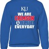 Kansas Jayhawks Sweatshirt, CrimsonNotre Dame Blue Ku Gifts for NCAA Fans