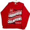 Vintage 90s Nebraska Cornhuskers Football Sweatshirt, University of Nebraska State Sweatshirt Hoodie Tshirt