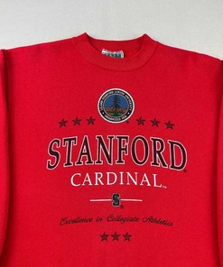 Vintage California NCAA Stanford University Cardinals Sweatshirt, Small Vintage-Style Hoodie, T-Shirt for NCAA Fans