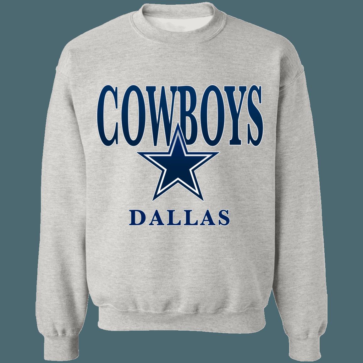 Dallas Cowboys Vintage NFL Crewneck Sweatshirt Hoodie Shirt Gifts for Fans - Image 4