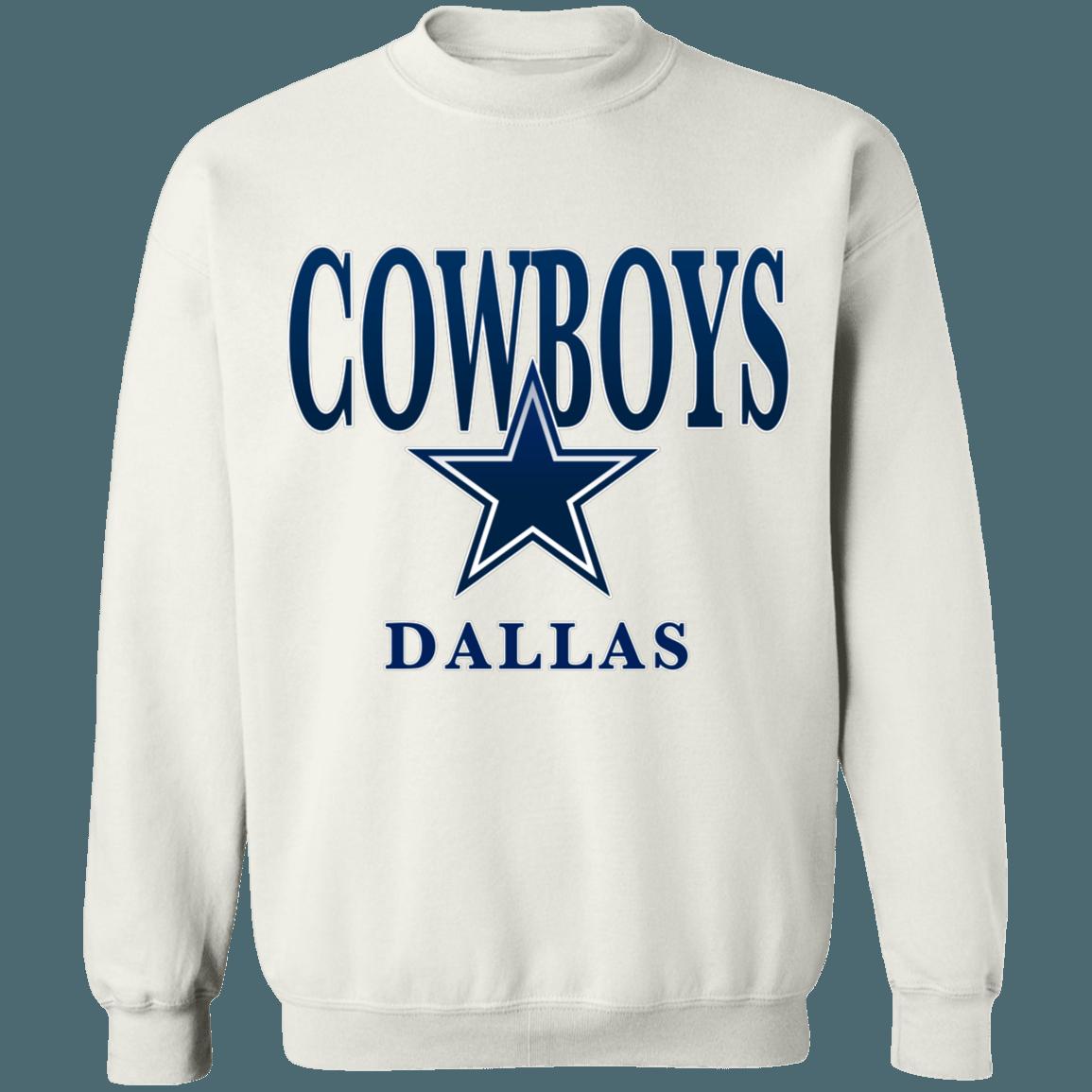 Dallas Cowboys Vintage NFL Crewneck Sweatshirt Hoodie Shirt Gifts for Fans - Image 2